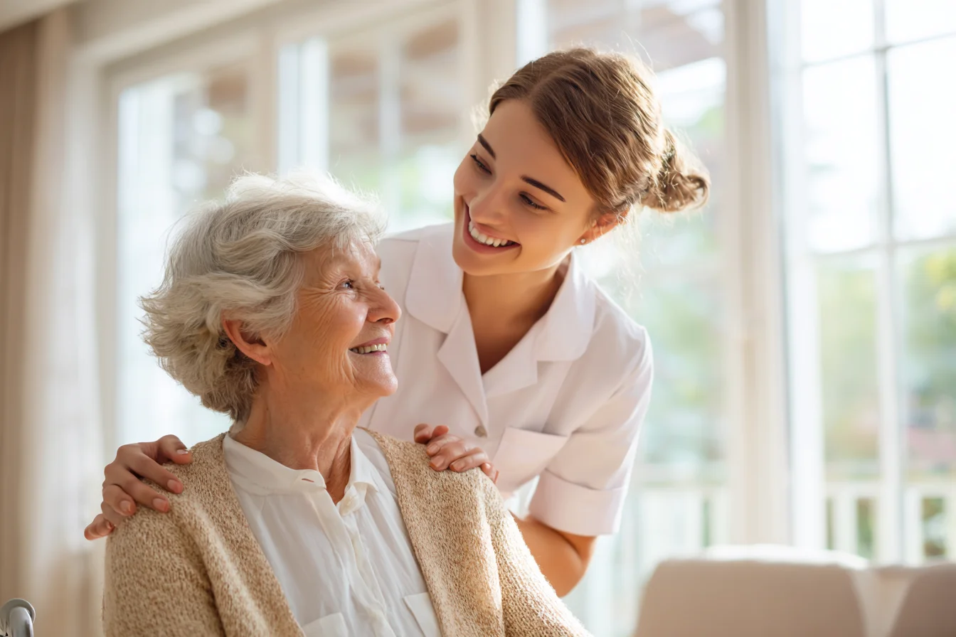 A professional and friendly caregiver providing home care services in Orlando